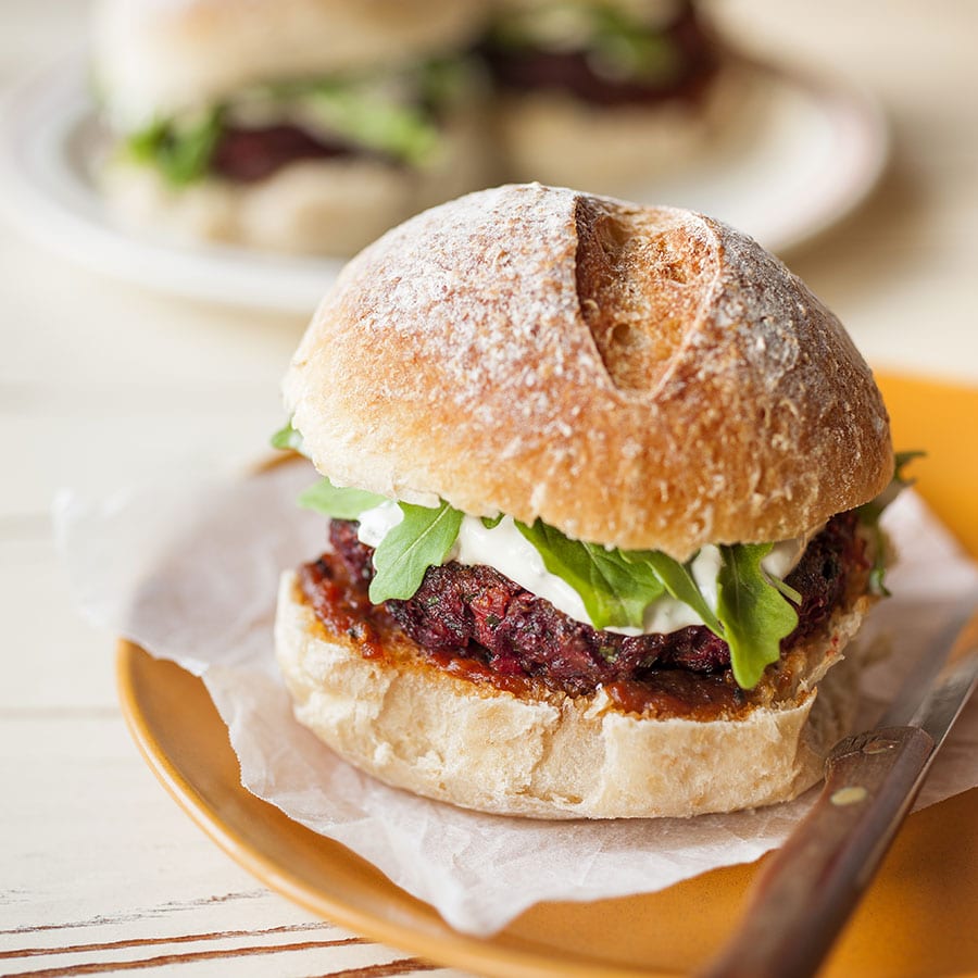 Lamb, Quinoa & beetroot burgers - Adelaide Central Market: Home to over 70 traders under one roof