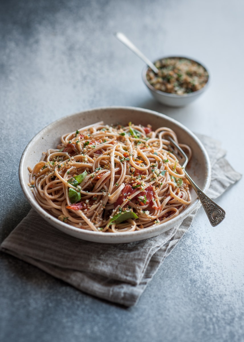 Roasted Cherry Tomato and Pangrattato Linguine - Adelaide Central Market: Home to over 70 traders un