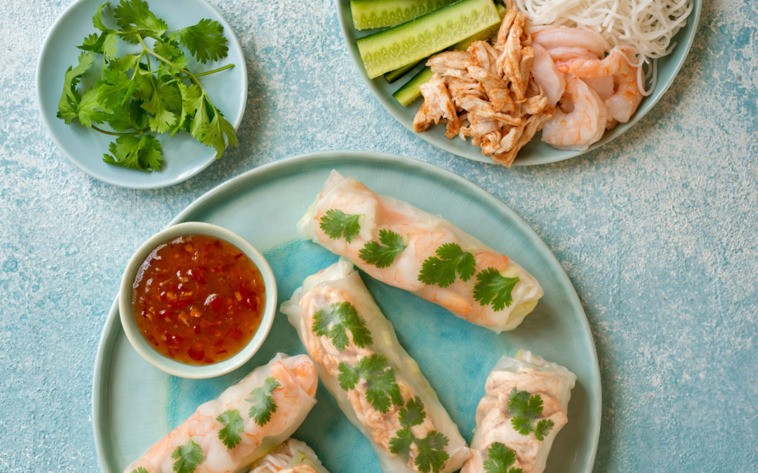 Cold Rolls with Dipping Sauce