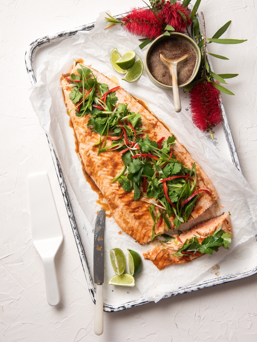 Thai Style Barbecued Salmon - Adelaide Central Market: Home to over 70 traders under one roof