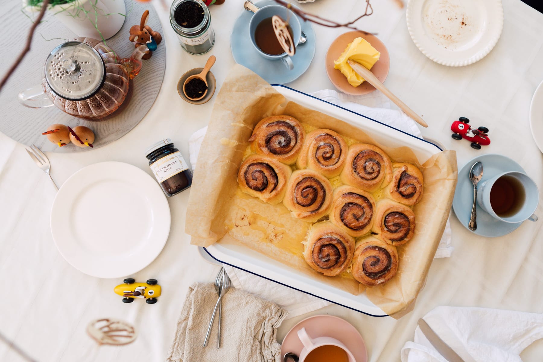 Hot Cross Cinnamon Scrolls - Adelaide Central Market: Home to over 70 traders under one roof